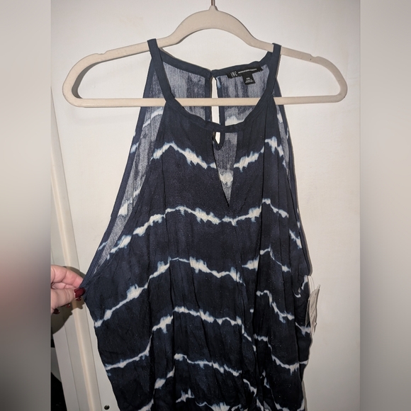 NWT INC International Concepts Blue Tie Dye Halter Top XXL - Picture 2 of 8